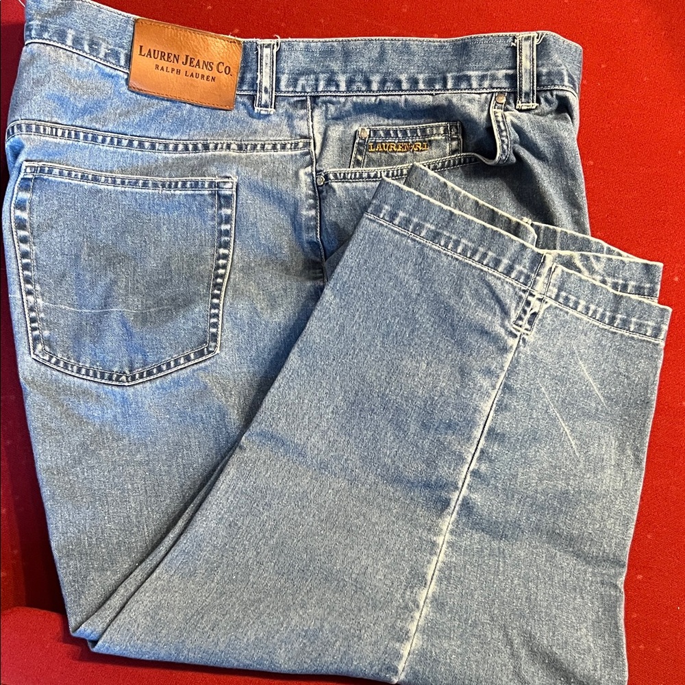Ralph Lauren Women's Light Blue Cropped Jeans